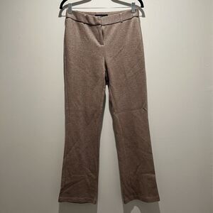 Amanda+chelsea Women's Bootcut Dress Pant, Tan Herringbone,‎ Size 4